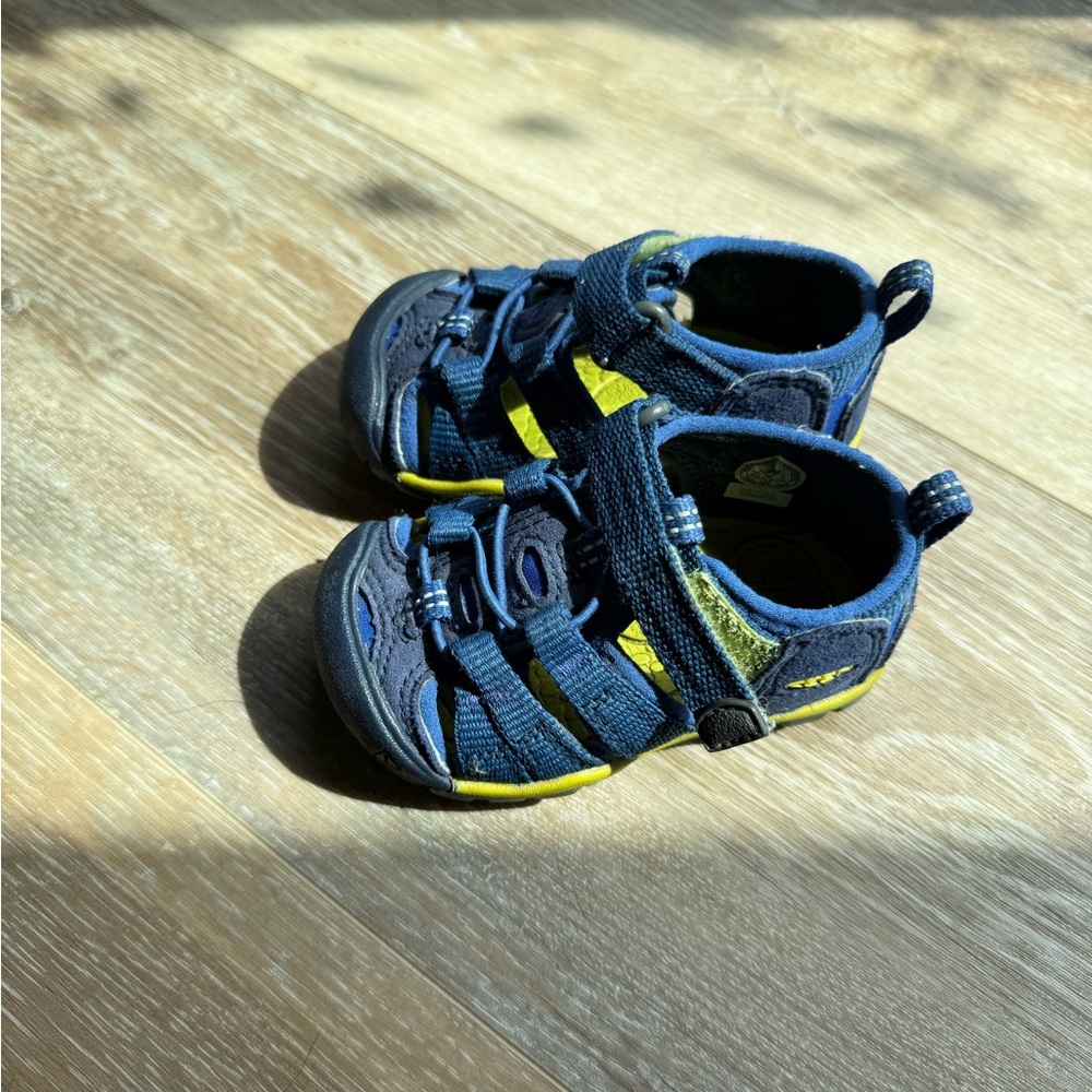 Keen Kids Blue and Yellow Sandals